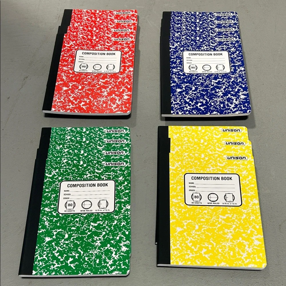 NEW 15 Unison Composition Notebooks